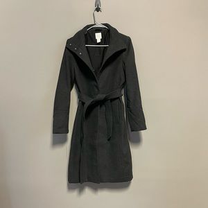 Wool Blend Grey Coat
